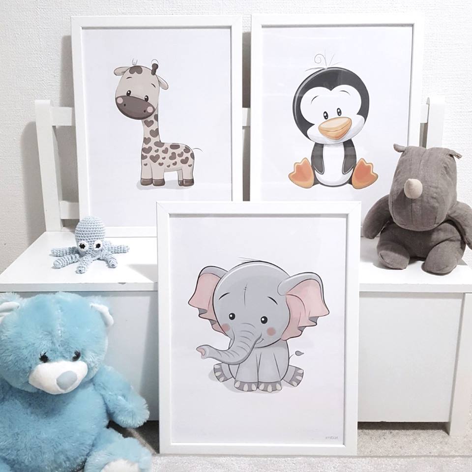 Barnposters Elefant