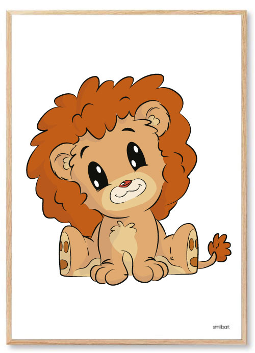 Barnposter-Barntavlor-Lejon Barnposter-Barntavlor-Lejon