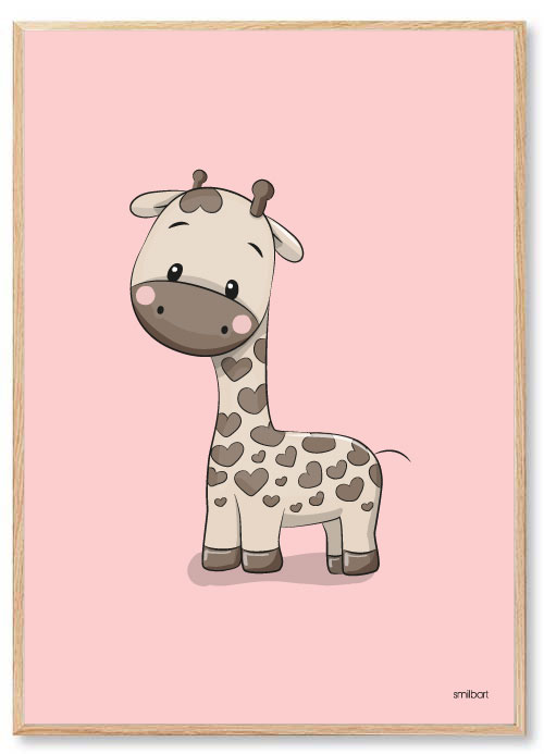 Barnposters-Giraff-Barntavlor Giraff Barnposters