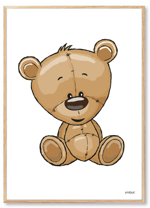 Barnposters-Björn-Barntavlor Barnposters-Björn-Barntavlor